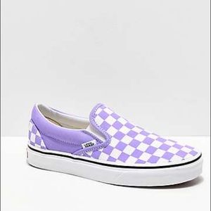 Purple Checkered Vans